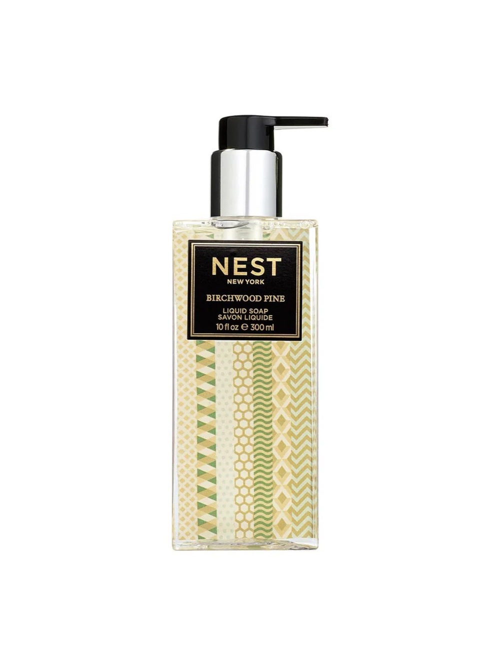 NEST Fragrances Birchwood Pine Liquid Hand Soap - Green, Black, Gold